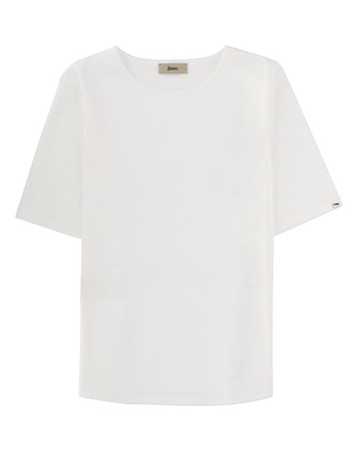 Herno White Split T-Shirt