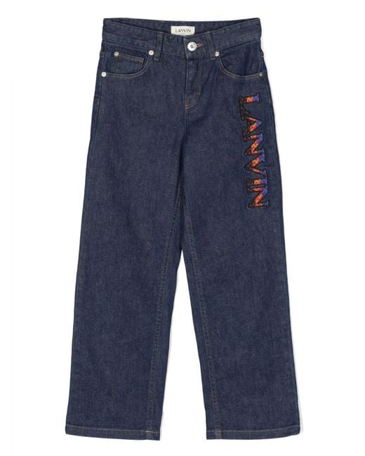 Lanvin Blue Jeans With Logo