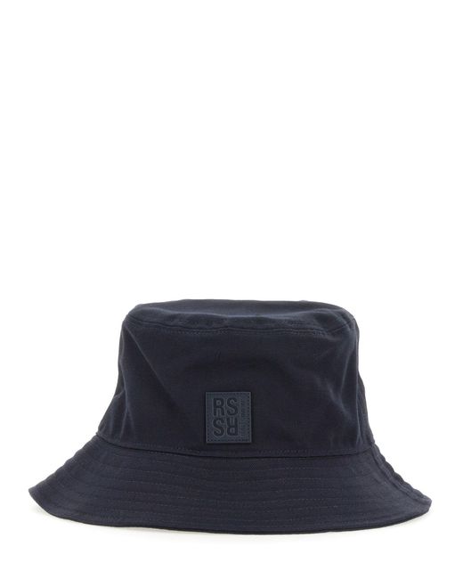 CAPPELLO BUCKET IN COTONE di Raf Simons in Blue