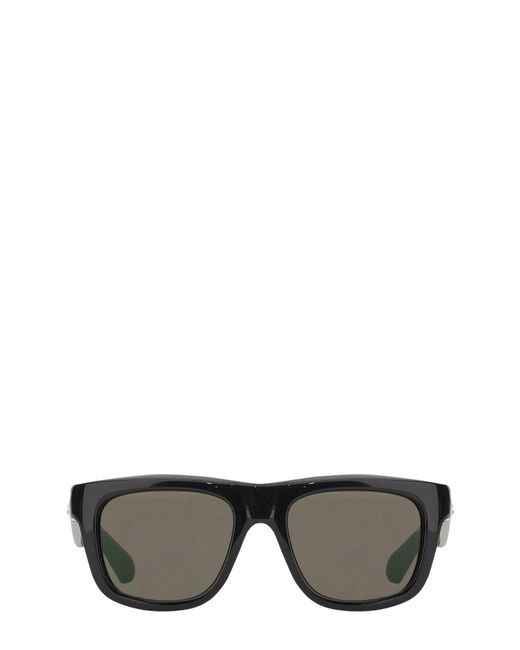 Bottega Veneta Gray Square Injected Sunglasses