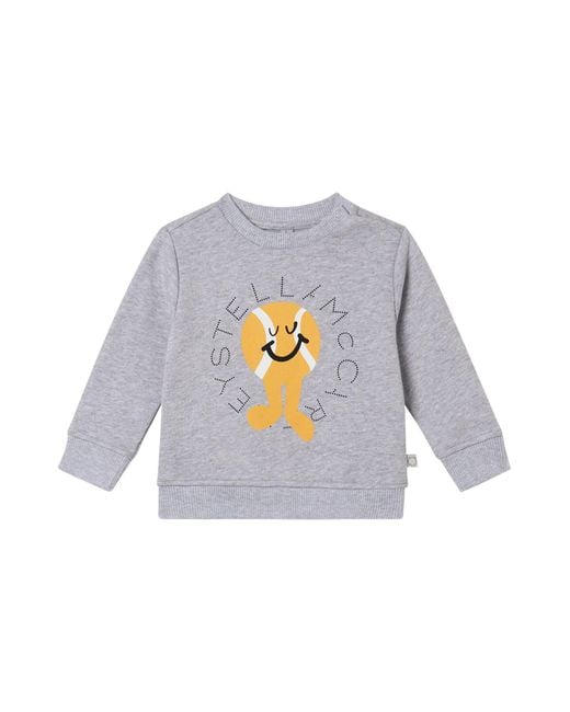Stella McCartney White Stella Mc Cartney Jersey With "Tennis" Logo