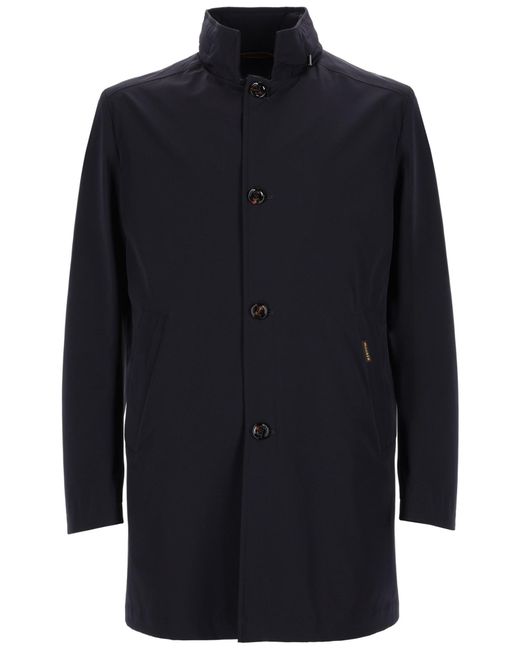 Moorer Blue "Hektor-Kn" Coat for men