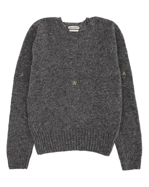 J.W. Anderson Gray Crew Neck Sweater for men