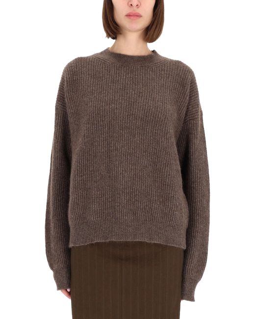 Uma Wang Brown Jumper Made Of Raccoon Wool