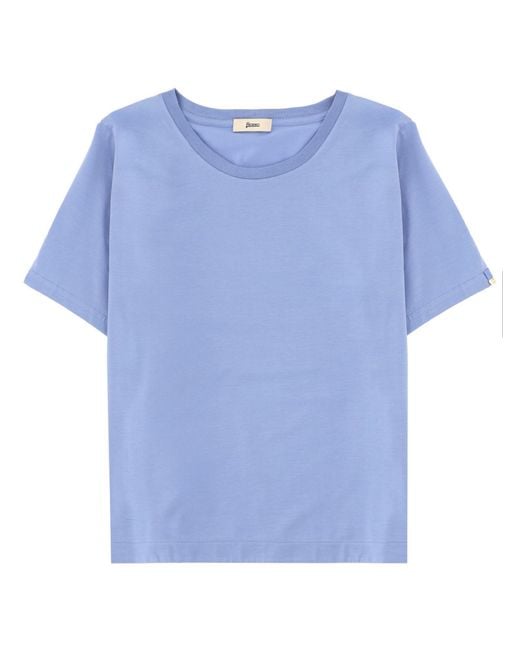 Herno Blue Cotton T-Shirt