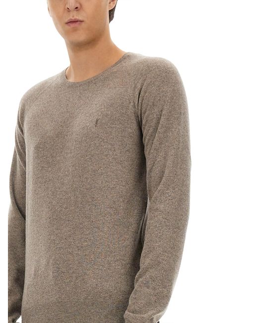 Pullover "Cassandre" di Saint Laurent in Gray da Uomo