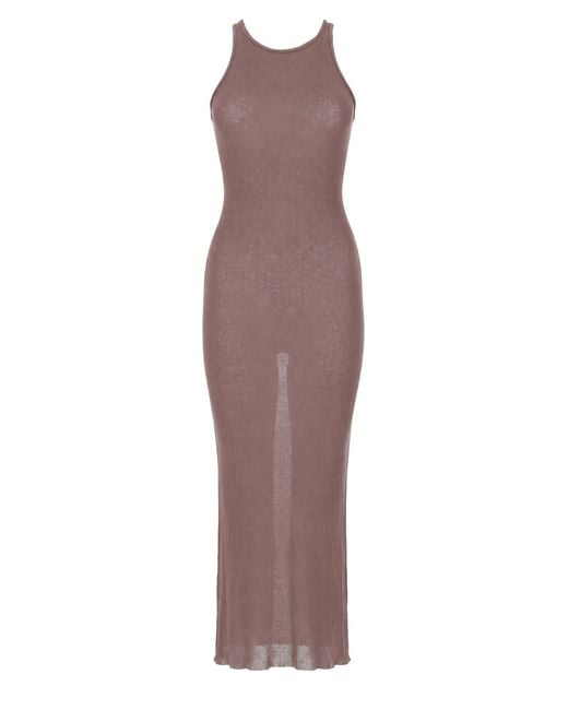 Rick Owens Purple Abito "Tank"