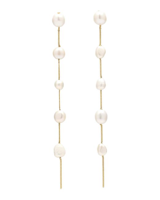 Cult Gaia White "Atum" Earrings