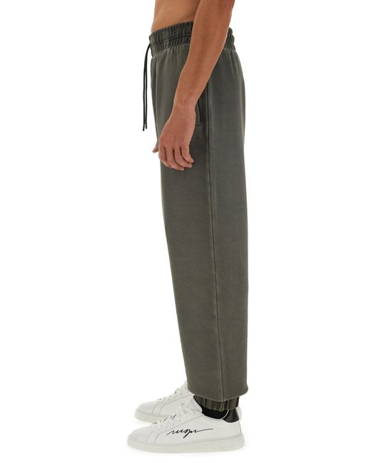 Pantalone Jogging di MSGM in Green da Uomo