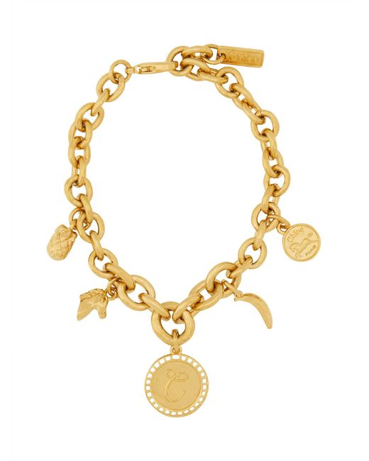 Chloé Metallic Chloã Bracelet With Pendants