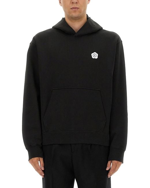 KENZO Black 'Boke Flower 2.0' Hoodie for men