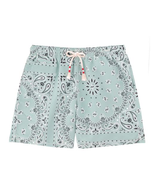 Mc2 Saint Barth Blue Costume Da Bagno Con Stampa for men