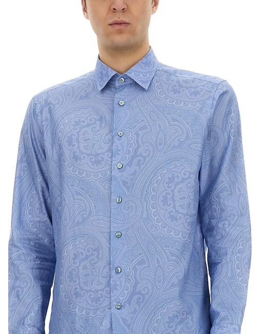 Camicia di Etro in Blue da Uomo