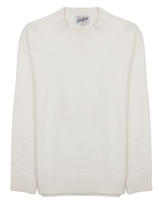 Mc2 Saint Barth White Alpaca Jumper for men
