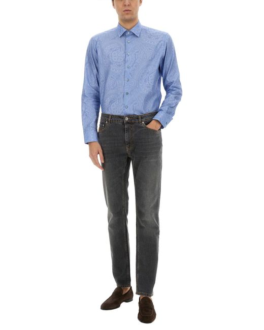Camicia di Etro in Blue da Uomo