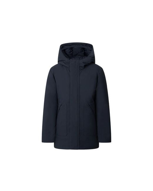 Save The Duck Blue Hooded Jacket