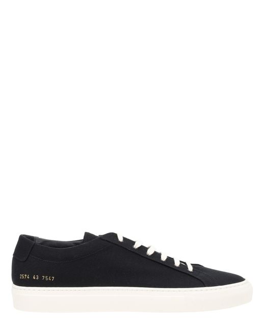 Common Projects Black Low-Top Canvas Sneakers for men
