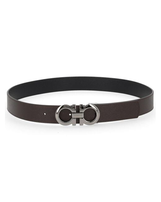 Ferragamo Black Cut To Size Reversible Belt for men