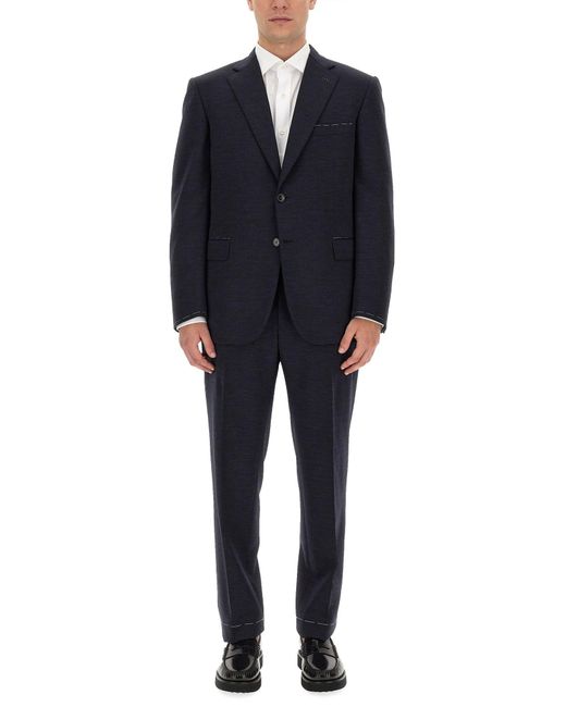 Brioni Blue Tailored Regular Fit Suit For for men