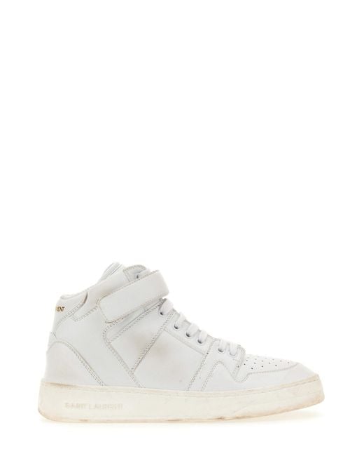 Saint Laurent White Handcrafted Sneaker Lax For