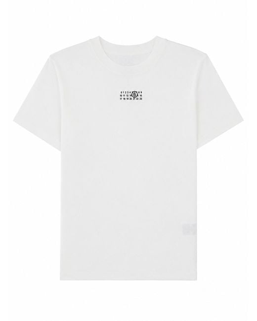 MM6 by Maison Margiela White Maglietta