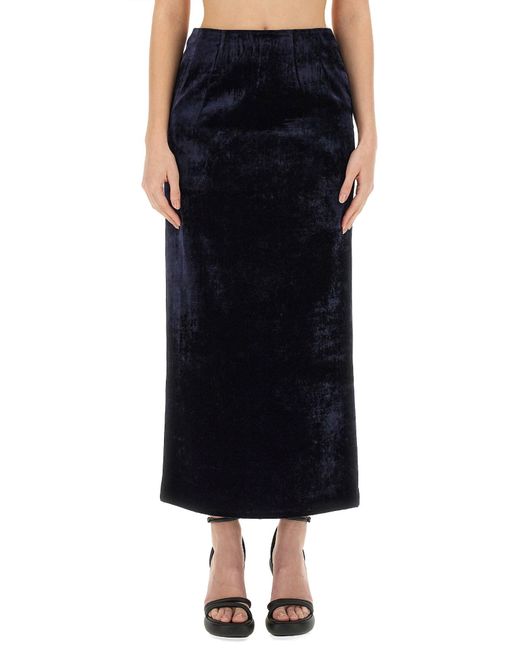 Fendi Black Elegant Slim Fit Long Skirt