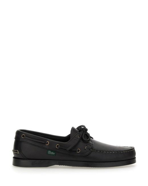 Paraboot Black Moccasin "Barth" for men