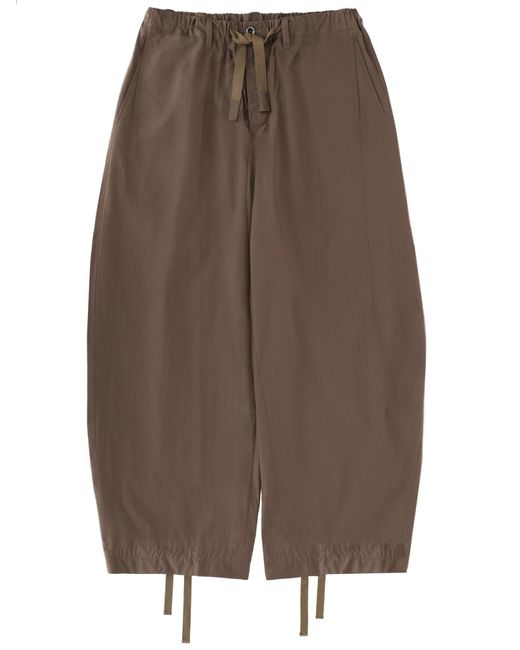 Sacai Brown Pants "Typewriter" for men