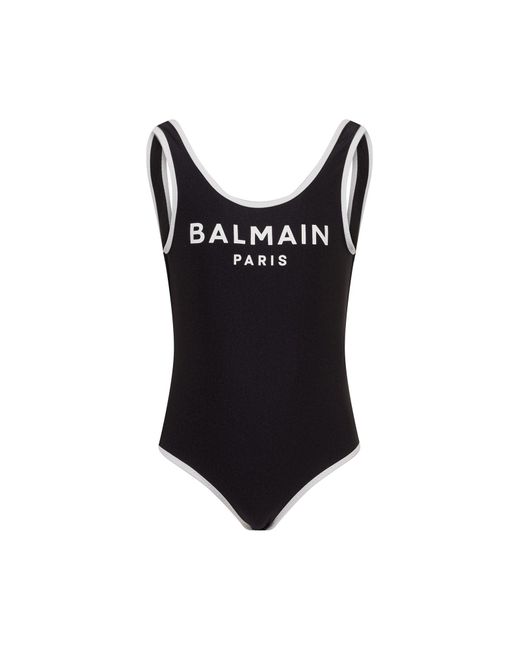 Balmain Black Costume With Logo