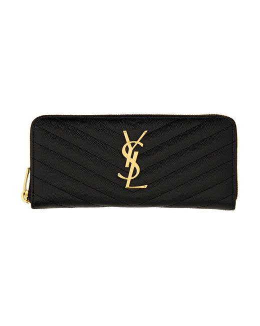Saint Laurent Black Monogram Wallet