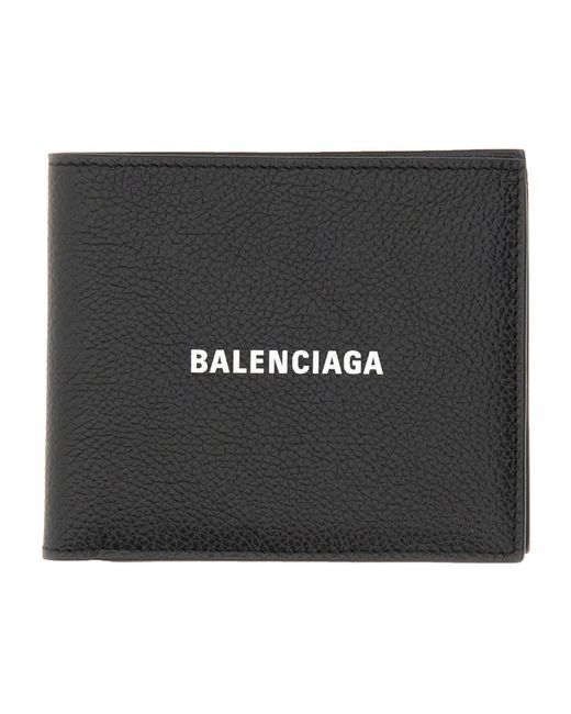 Balenciaga Black Bi-Fold "Cash" Portfolio for men