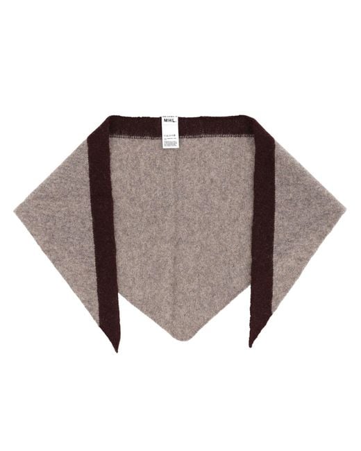 Margaret Howell White "Tipped Scout" Scarf