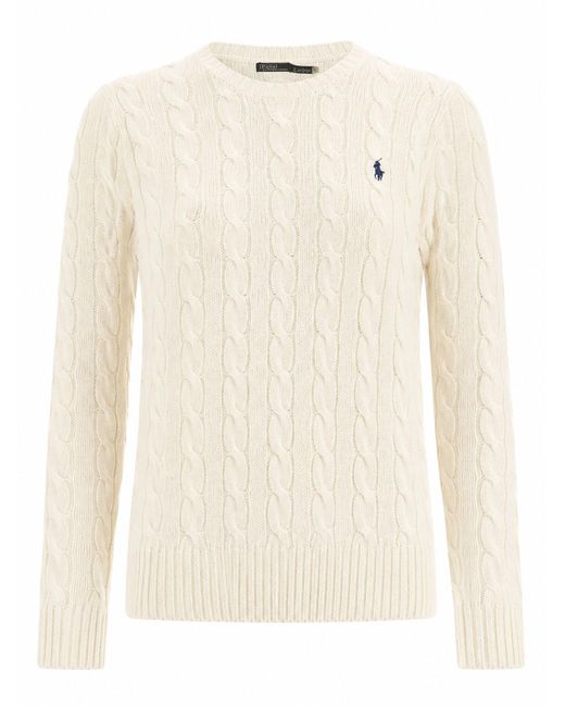 Polo Ralph Lauren Natural Maglia A Trecce