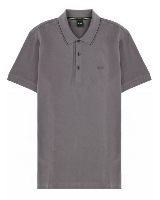 Boss Gray Polo With Logo for men