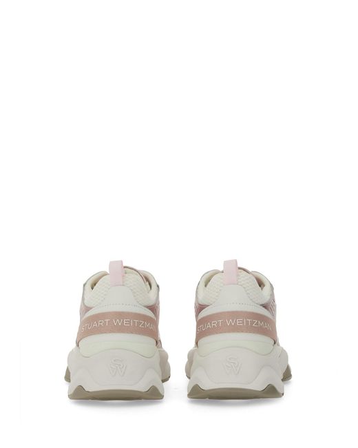 Sneaker Trainer di Stuart Weitzman in White