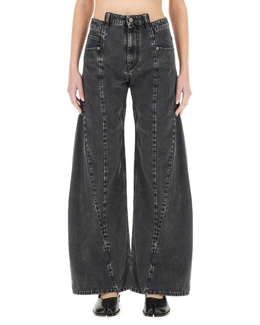Maison Margiela Black "Dècortiqué" Palazzo Jeans