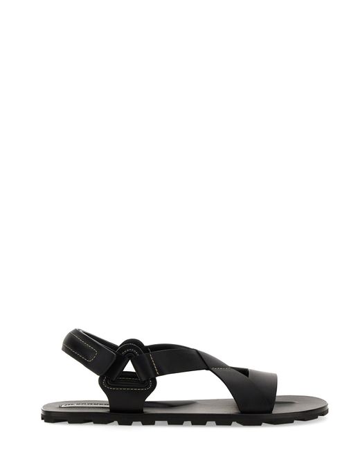 Jil Sander Black Low Sandal For for men