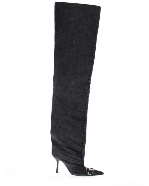 DIESEL Black Cotton Boots