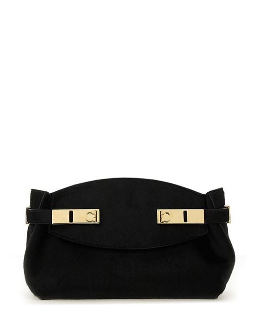 Borsa "Hug Soft" di Ferragamo in Black
