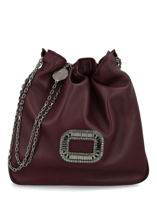 Roger Vivier Purple Borsa "Pilgrim" Mini