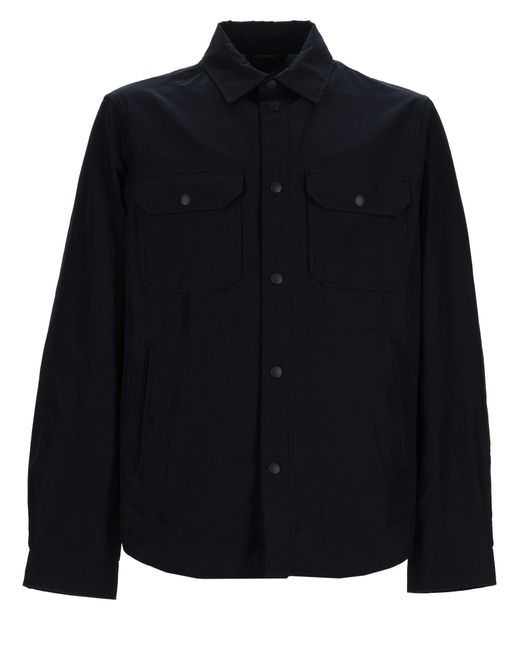 Woolrich Blue Overshirt "Ramar" for men