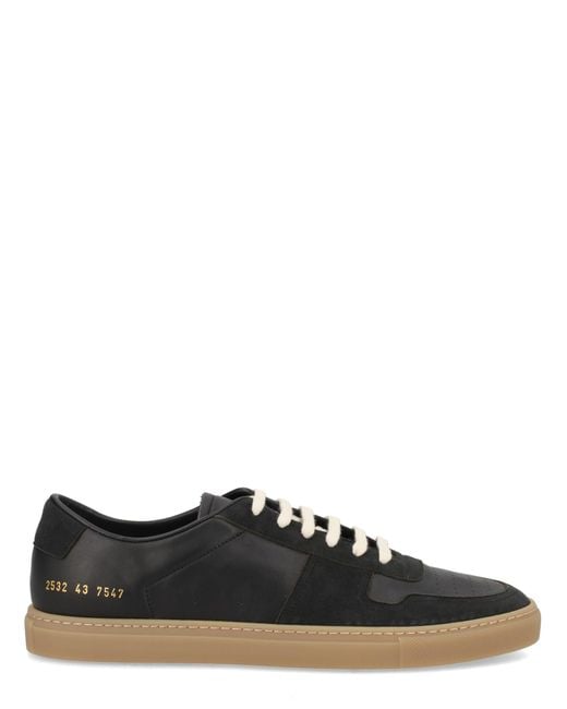 Common Projects Black Leather Low-Top Sneakers for men