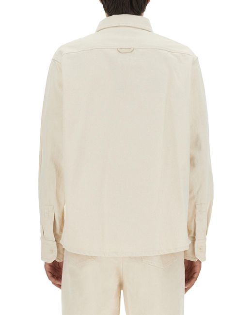 Camicia Di Denim di A.P.C. in White da Uomo