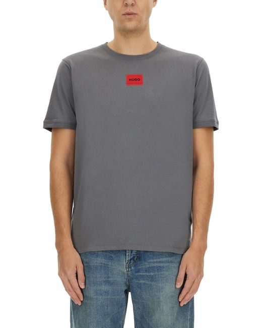 T-Shirt "Diragolino 212" di HUGO in Gray da Uomo