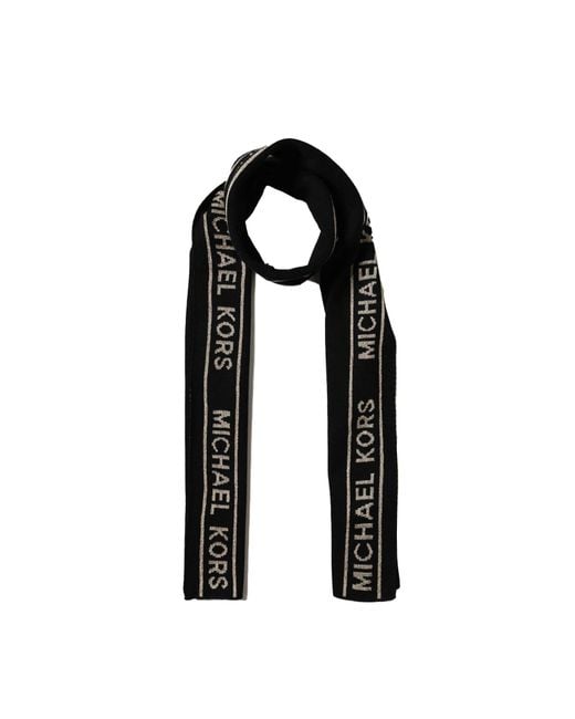 Michael Kors Black Scarf With Logo