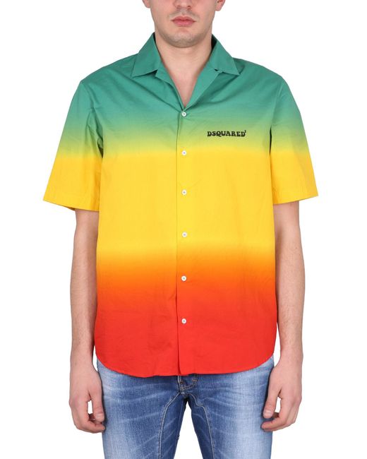 Camicia Bowling di DSquared² in Multicolor da Uomo