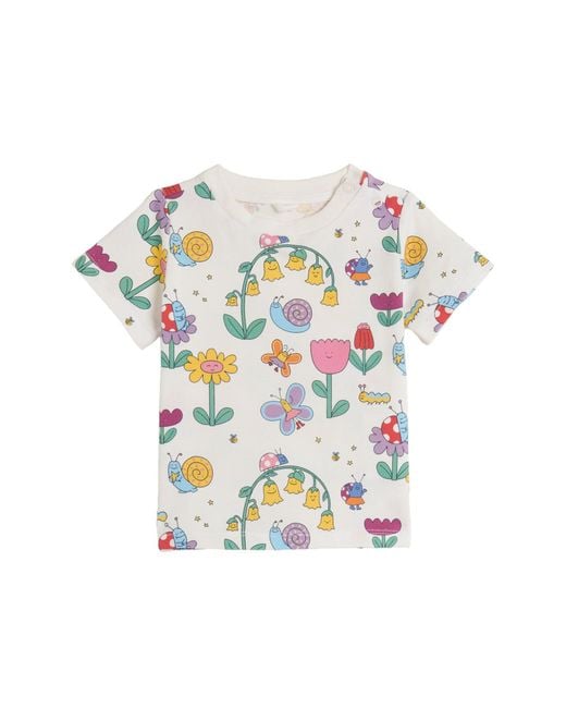 Stella McCartney White Stella Mc Cartney "Flowers" T Shirt