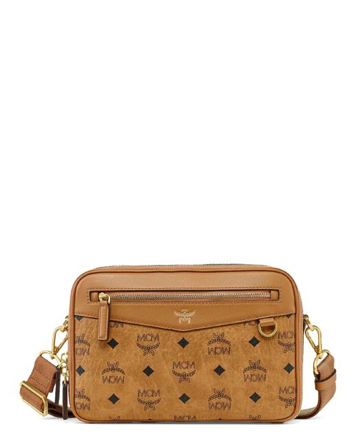 MCM Brown "Diamond Camera" Bag