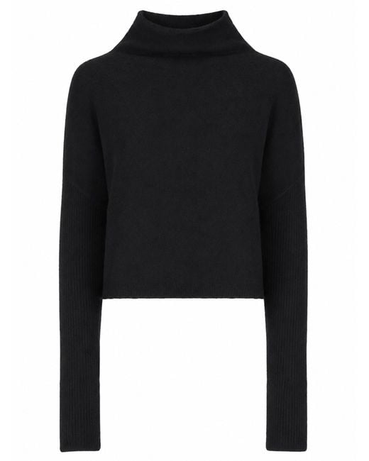 Rick Owens Black Maglia "Ls Crater"