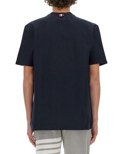 T-Shirt di Thom Browne in Blue da Uomo